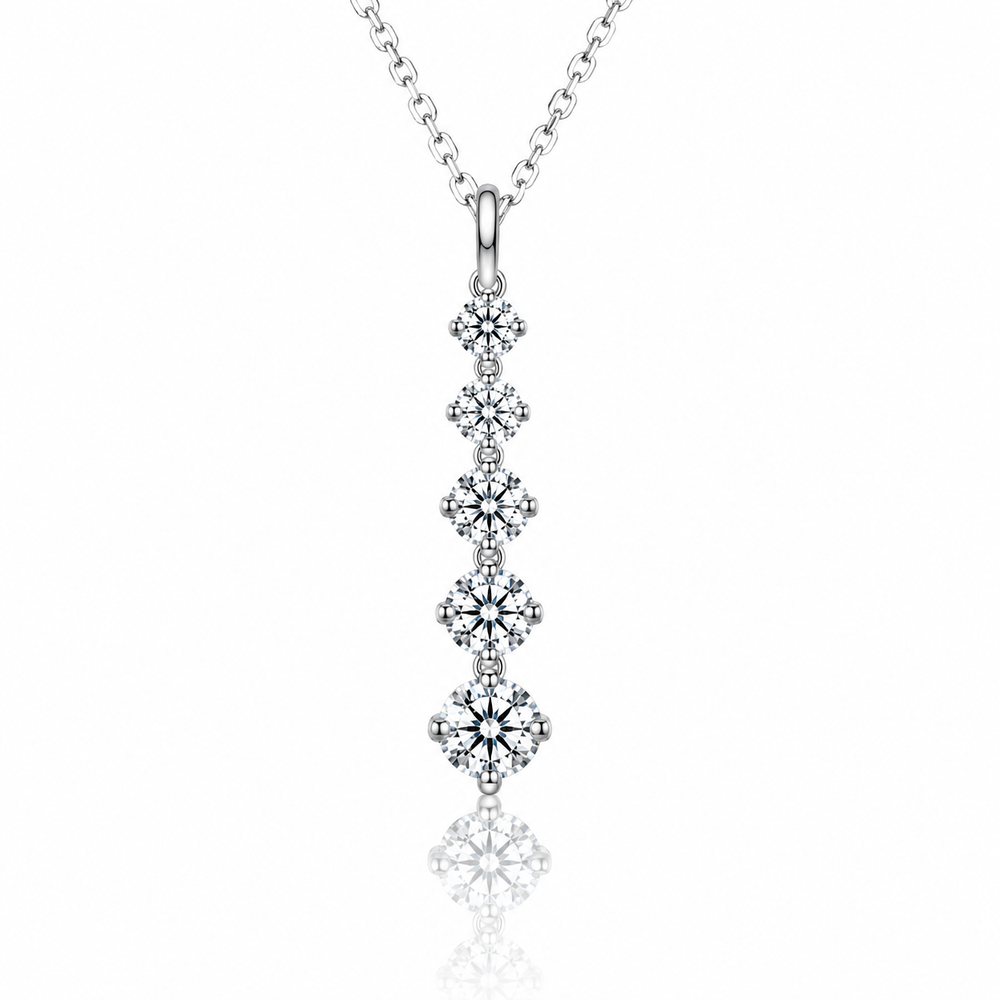Moissanite Drop Necklace