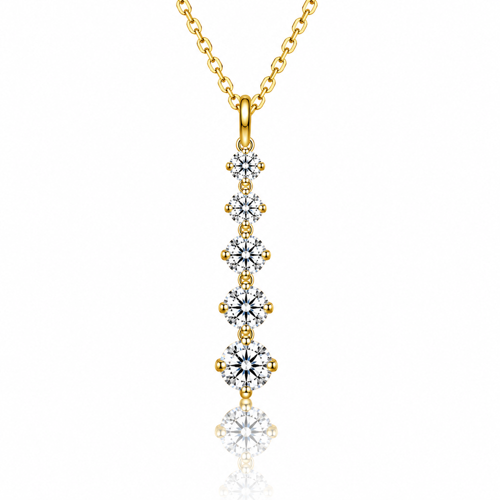 Moissanite Drop Necklace