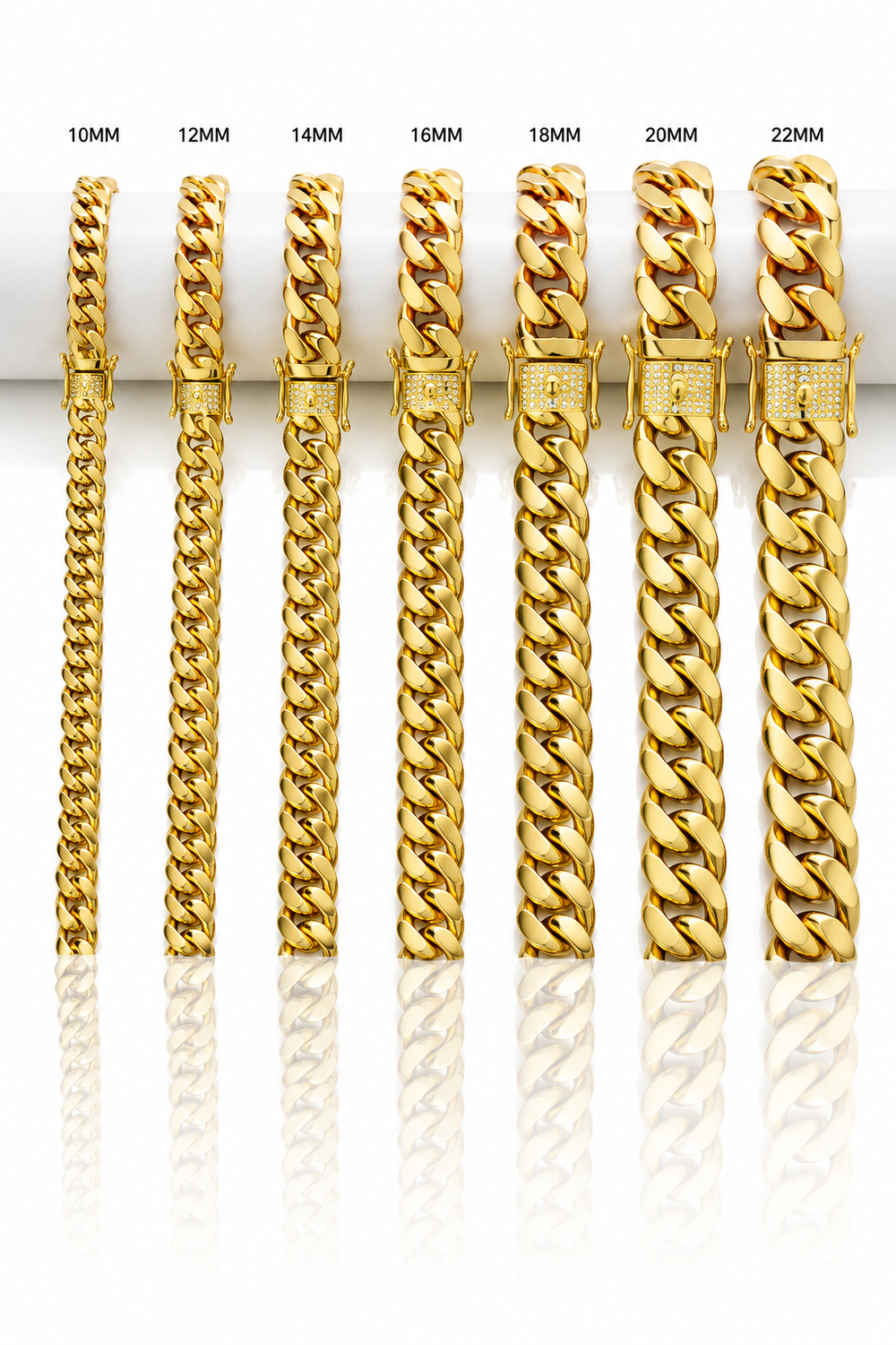 Gold / 16 Zoll / 8 mm breit
